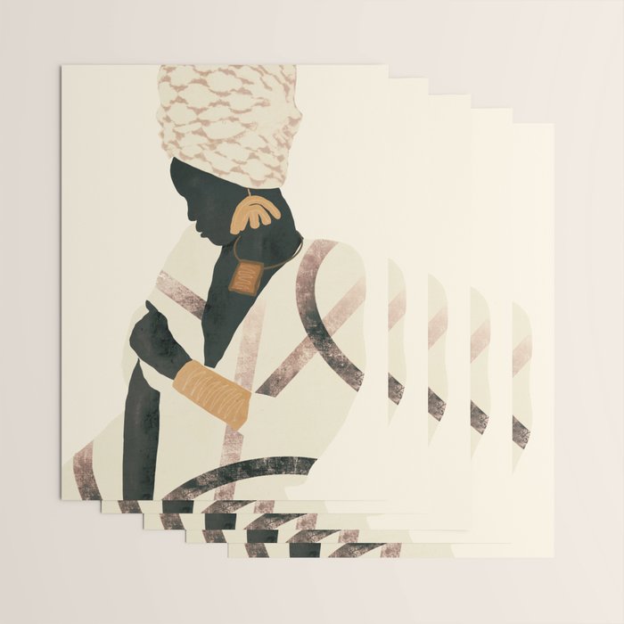 African Woman 2 Wrapping Paper Gallery Image 3