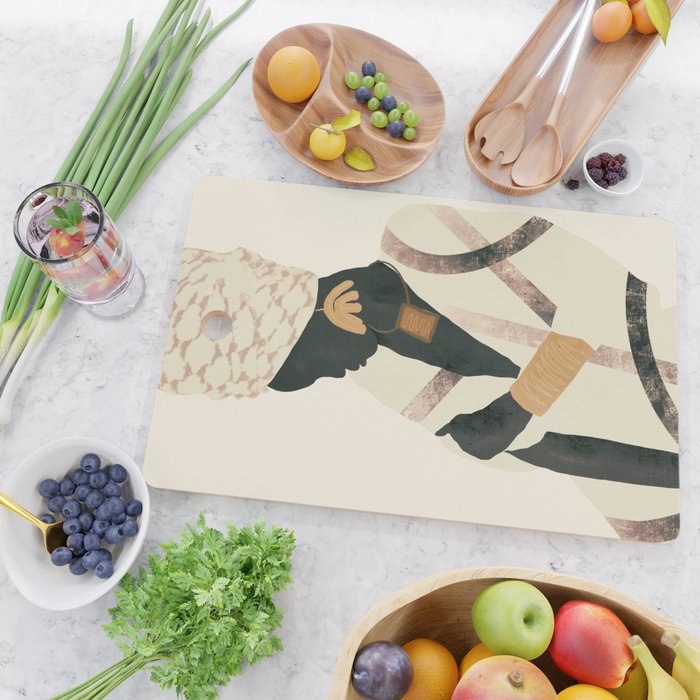 African Woman 2 Cutting Board Gallery Image 2