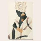 African Woman 2 Cutting Board Gallery Image 1