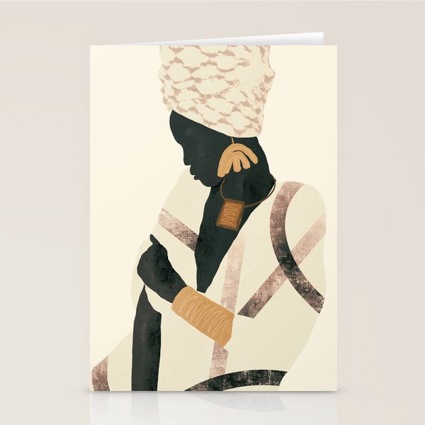 African Woman 2 Stationery Card Gallery Image 2