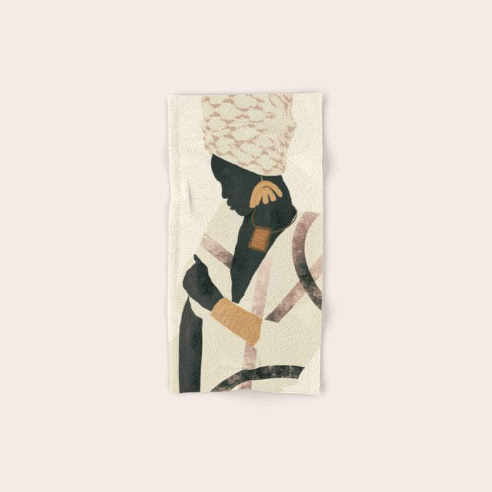 African Woman 2 Bath Towel Gallery Image 1