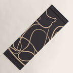Abstract Line Art Cat 11 Yoga Mat Gallery Image 1