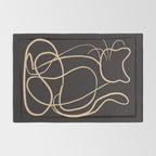 Abstract Line Art Cat 11 Rug Gallery Image 2