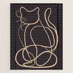 Abstract Line Art Cat 11 Jigsaw Puzzle Gallery Image 1
