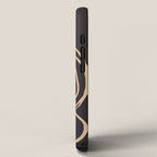 Abstract Line Art Cat 11 iPhone Case Gallery Image 2
