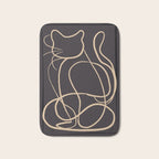 Abstract Line Art Cat 11 Bath Mat Gallery Image 1