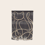 Abstract Line Art Cat 11 Wall Hanging Gallery Image 1