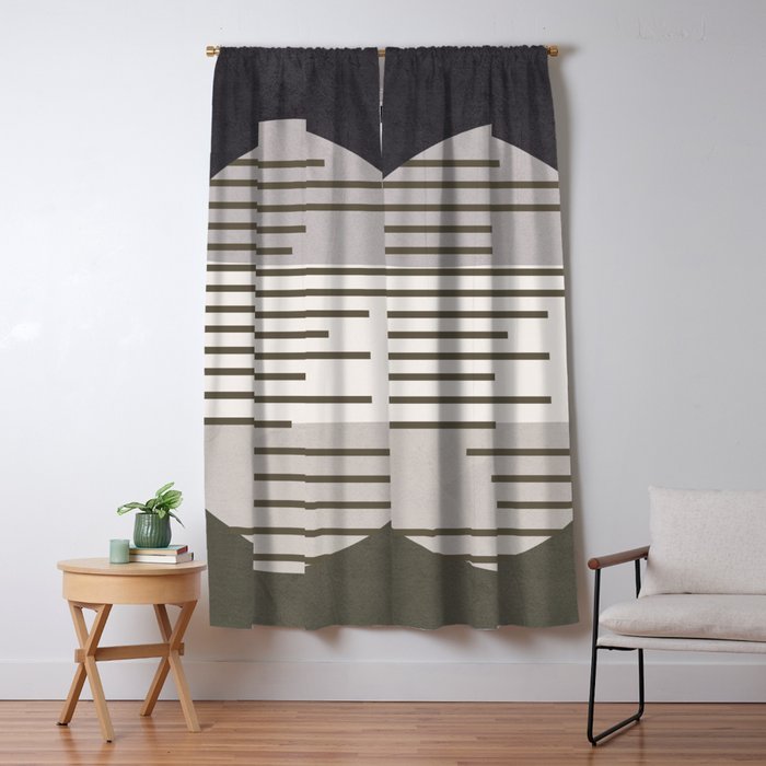 Abstract Geometric Art 50 Window Curtain Gallery Image 5