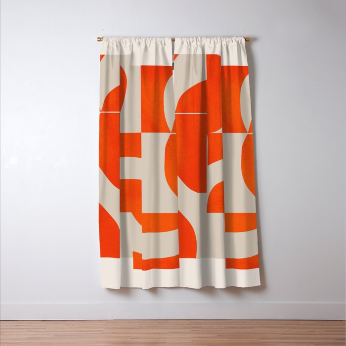 Minimal Geometric Shapes 225 Window Curtain Gallery Image 3