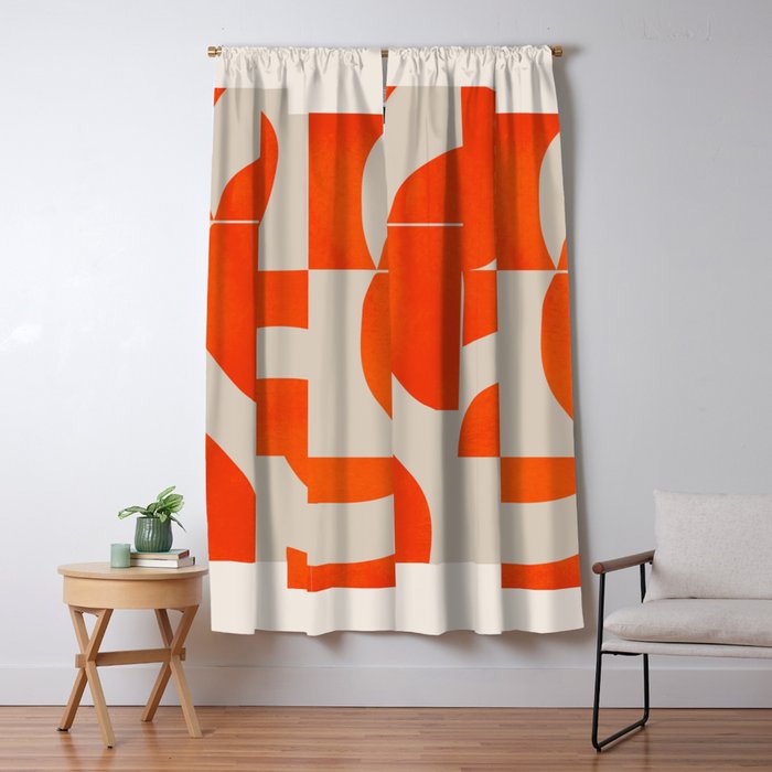 Minimal Geometric Shapes 225 Window Curtain Gallery Image 1