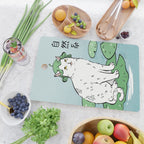 Lotus Cat Cutting Board Gallery Image 2