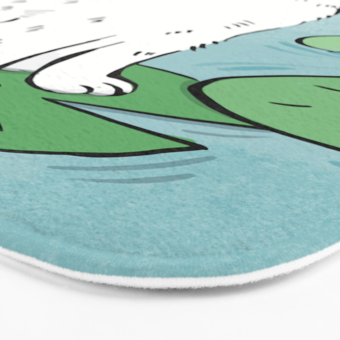 Lotus Cat Bath Mat Gallery Image 3