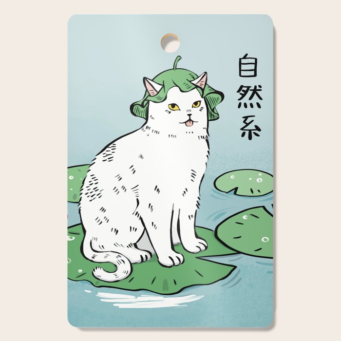 Lotus Cat Cutting Board Gallery Image 1