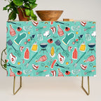 Backyard BBQ Aqua Credenza Gallery Image 1