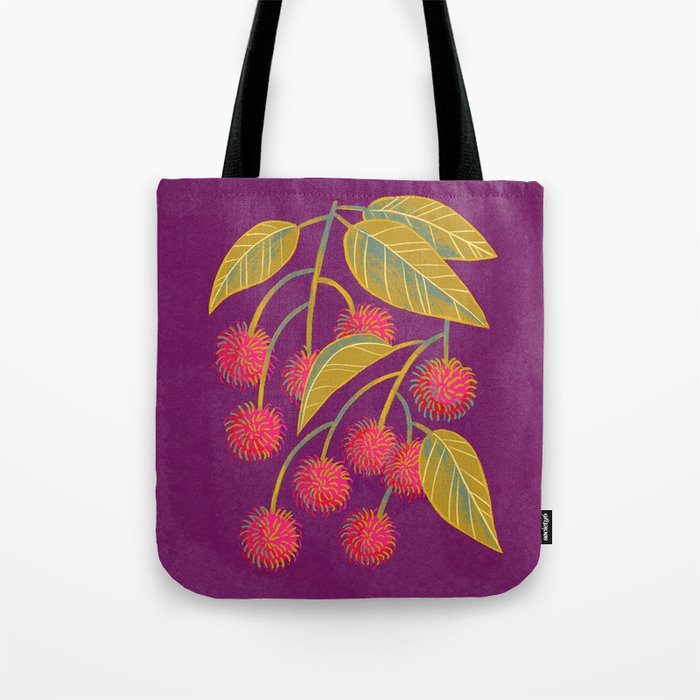Rambutan Fruit Tote Bag Gallery Image 1