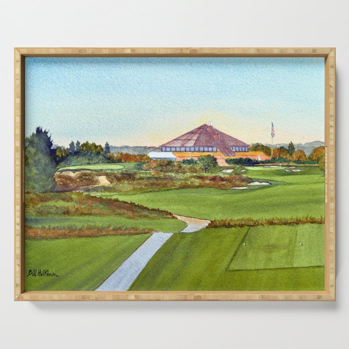 Montauk Downs State Park Golf Course New York Serving Tray Gallery Image 1