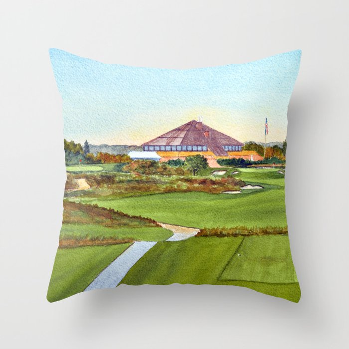 Montauk Downs State Park Golf Course New York Throw Pillow Gallery Image 6