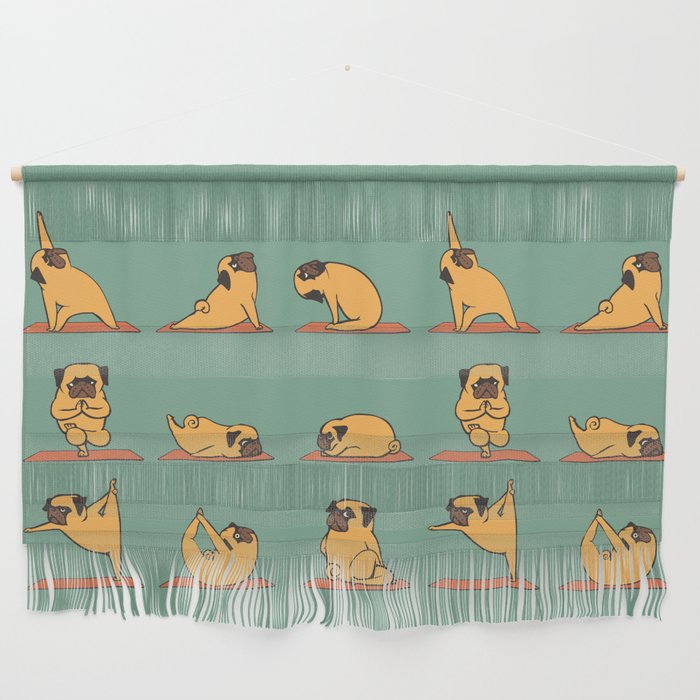 Pug Yoga Wall Hanging Gallery Image 1