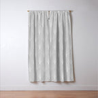 Art Deco Waterfalls // Grey & White Window Curtain Gallery Image 3