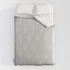 Art Deco Waterfalls // Grey & White Duvet Cover Gallery Image 6