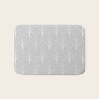 Art Deco Waterfalls // Grey & White Bath Mat Gallery Image 1