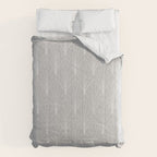 Art Deco Waterfalls // Grey & White Comforter Gallery Image 6