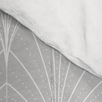 Art Deco Waterfalls // Grey & White Comforter Gallery Image 4