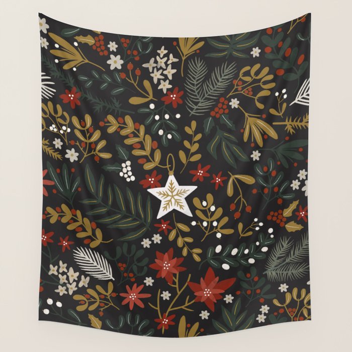 Dark holidays nature Wall Tapestry Gallery Image 1