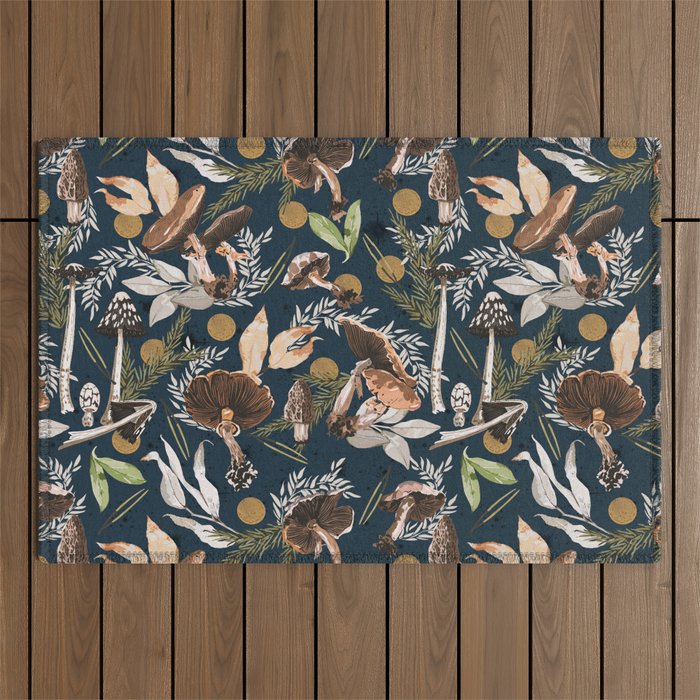 Nighttime autumn nature DB Outdoor Rug Gallery Image 1