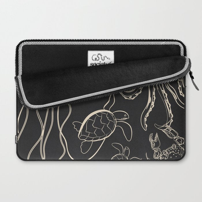 Minimal Sea Life 1 Laptop Sleeve Gallery Image 2