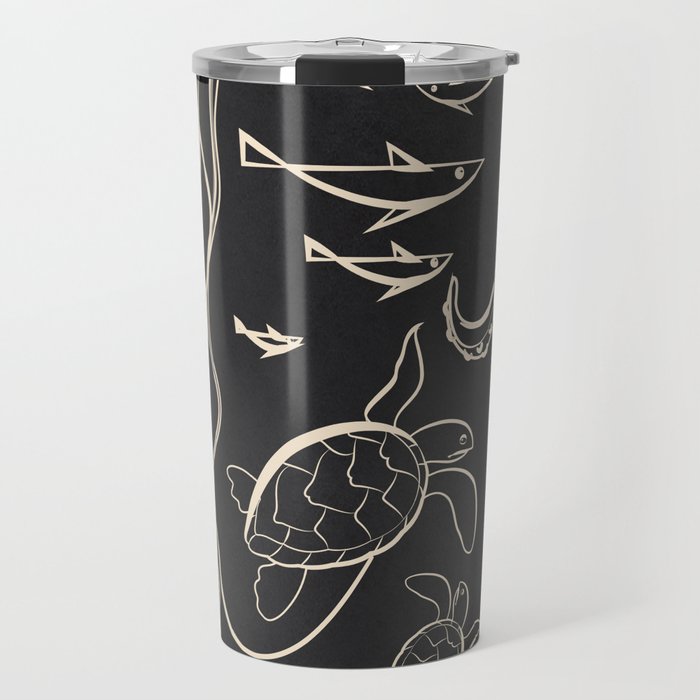 Minimal Sea Life 1 Travel Mug Gallery Image 1