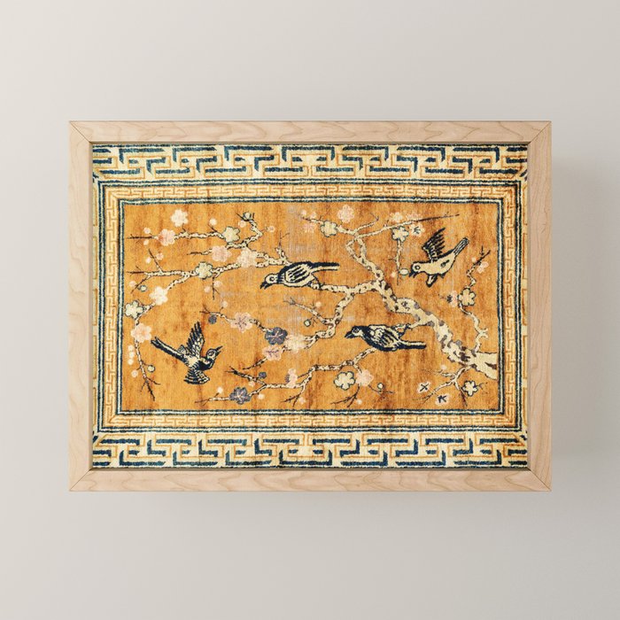 Suiyuan Province Chinese Pictorial Rug Print Mini Art Print Gallery Image 1