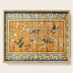 Suiyuan Province Chinese Pictorial Rug Print Serving Tray Gallery Image 1