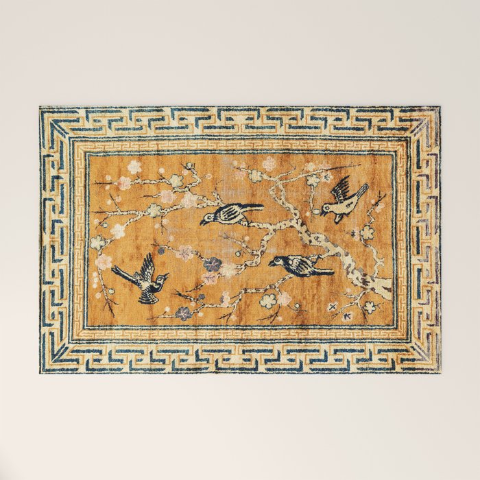 Suiyuan Province Chinese Pictorial Rug Print Welcome Mat Gallery Image 1