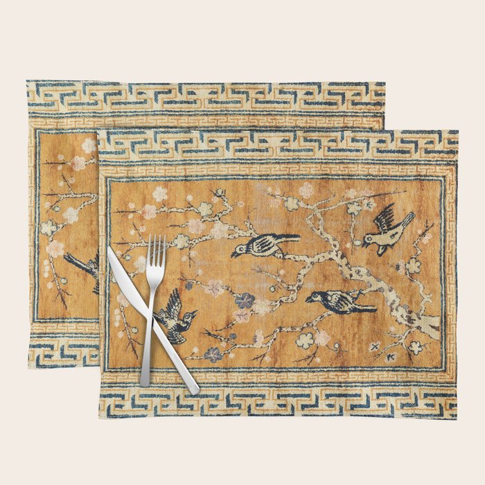 Suiyuan Province Chinese Pictorial Rug Print Placemat Gallery Image 1