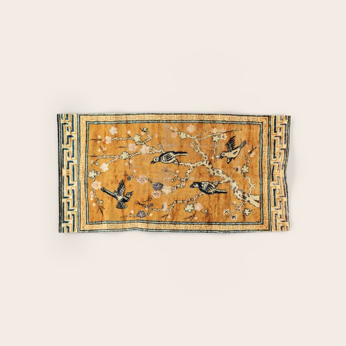 Suiyuan Province Chinese Pictorial Rug Print Bath Towel Gallery Image 1