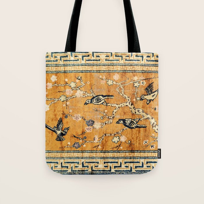 Suiyuan Province Chinese Pictorial Rug Print Tote Bag Gallery Image 1