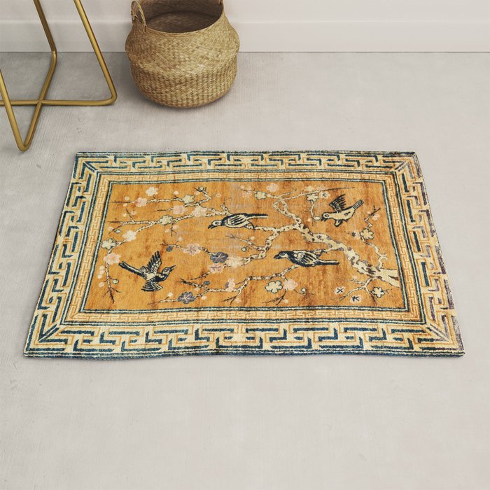 Suiyuan Province Chinese Pictorial Rug Print Rug Gallery Image 1