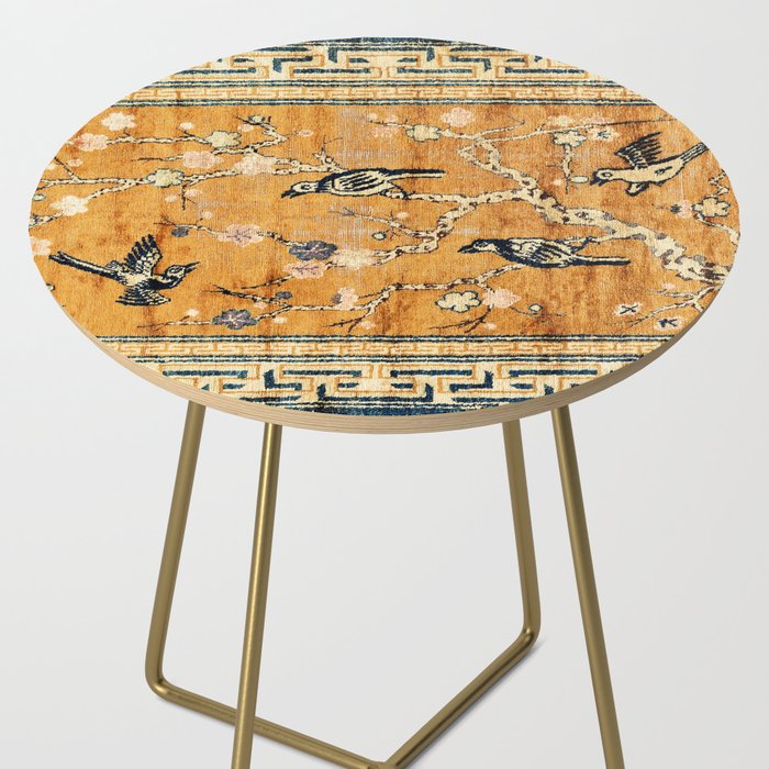 Suiyuan Province Chinese Pictorial Rug Print Side Table Gallery Image 2