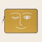 Wink (Mustard Yellow) Laptop Sleeve Gallery Image 1
