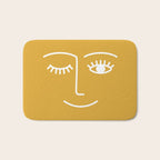 Wink (Mustard Yellow) Bath Mat Gallery Image 1