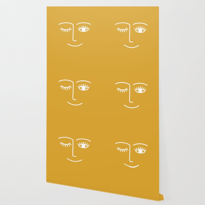 Wink (Mustard Yellow) Wallpaper Gallery Image 2