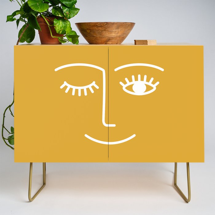 Wink (Mustard Yellow) Credenza Gallery Image 1
