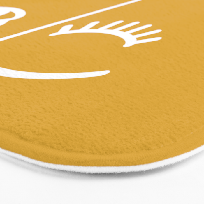 Wink (Mustard Yellow) Bath Mat Gallery Image 3