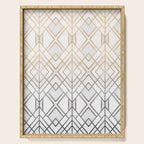 Gold And Grey Geo Serving Tray Gallery Image 1
