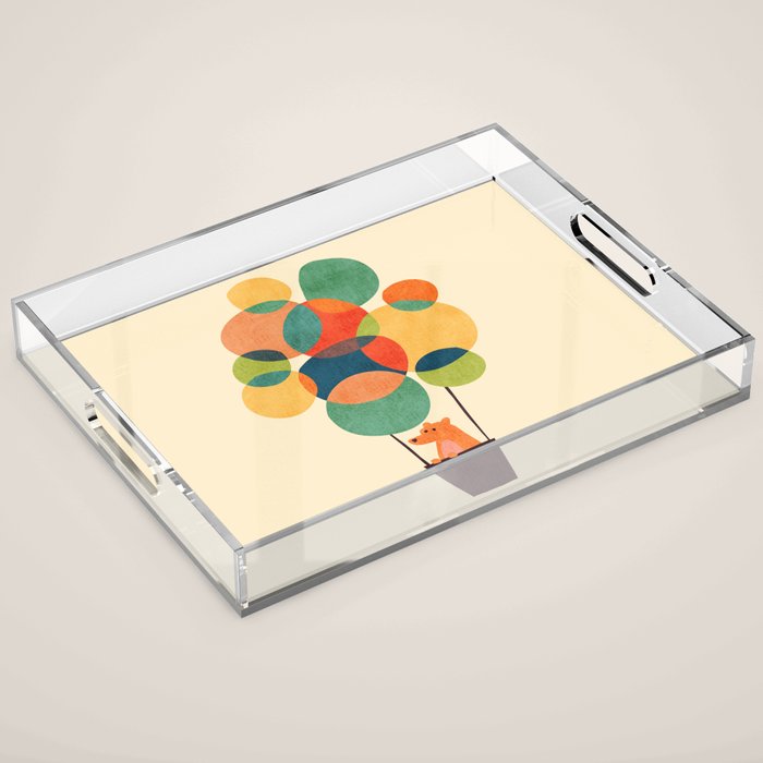 Whimsical Hot Air Balloon Acrylic Tray Gallery Image 1