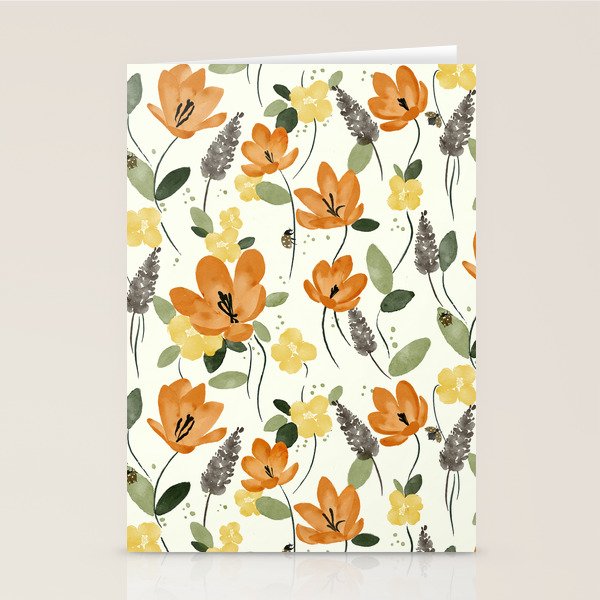 Evening Glow Meadow Stationery Card Gallery Image 2