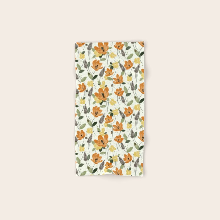Evening Glow Meadow Bath Towel Gallery Image 1