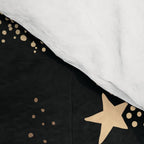 Magical Starry Night Sky Golden Cosmic Swirl II Comforter Gallery Image 4