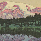 Hiroshi Yoshida Vintage Japanese Woodblock Print Reflection Lake Landscape Coffee Mug Gallery Image 2